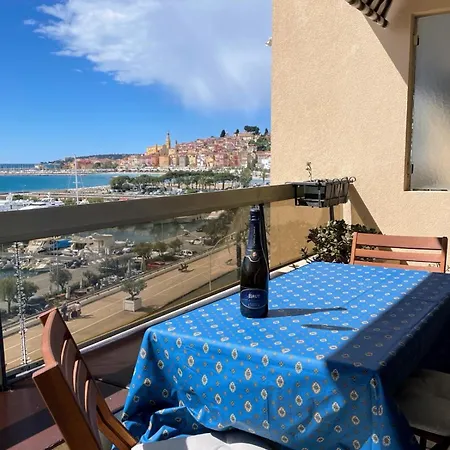 Alloggio Fronte Mare Vista Bellissima Mentone Garavan Exterior photo