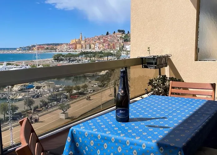 Alloggio Fronte Mare Vista Bellissima Mentone Garavan